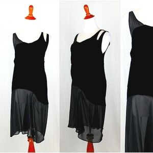 COTELAC Paris Silk Velvet Flapper Dress